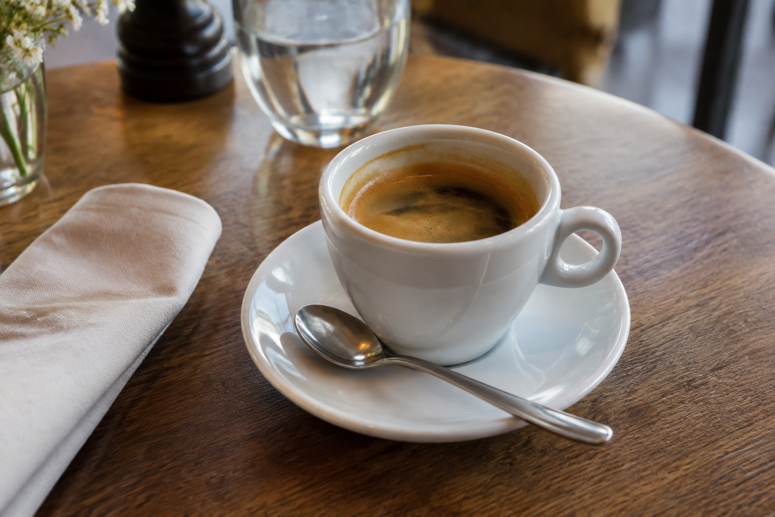 Café de fin de repas, dessert du Chef non représenté